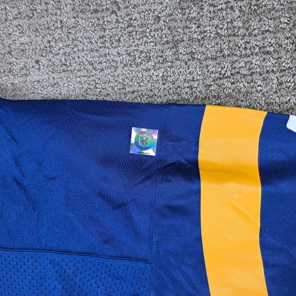 Vintage 1995 Starter NFL St Louis Rams Eddie Kennison 88 Jersey Mens 48 Blue NWT - Picture 7 of 9